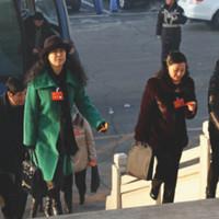 政协委员们步入会场