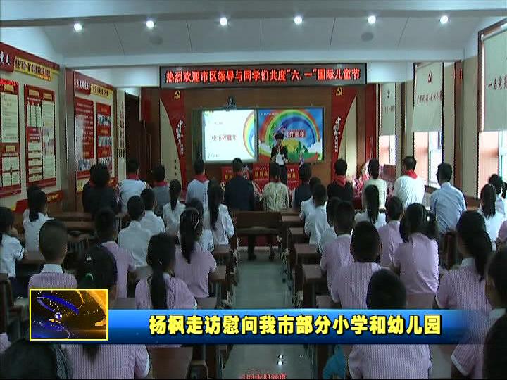 杨枫走访慰问我市部分小学和幼儿园